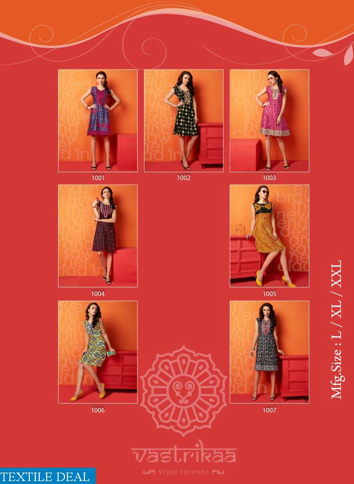 Vastrikaa sunshine Wholesale Readymade kurtis